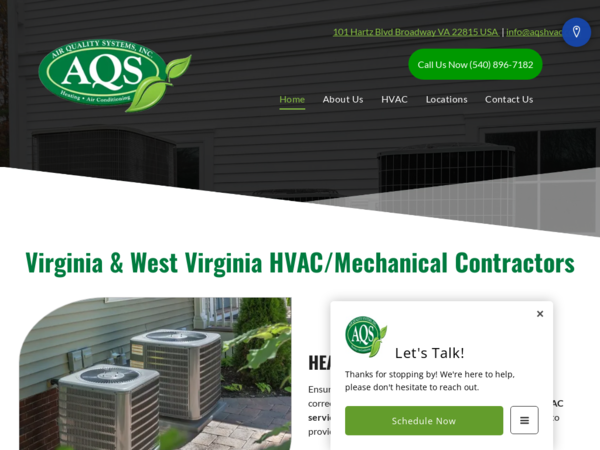 Air Quality Systems Inc