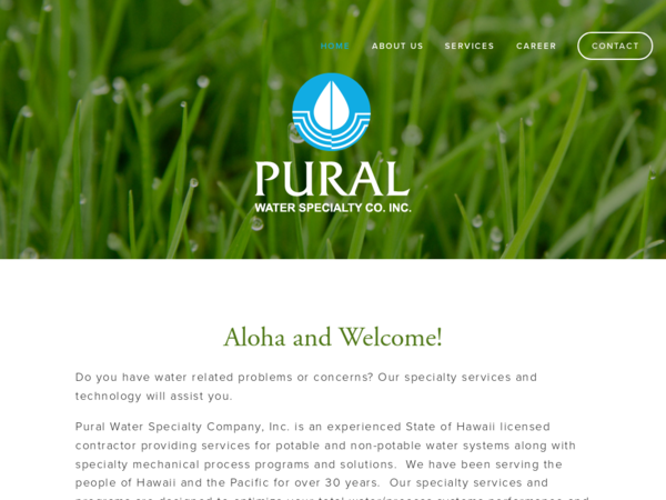 Pural Water Specialty CO