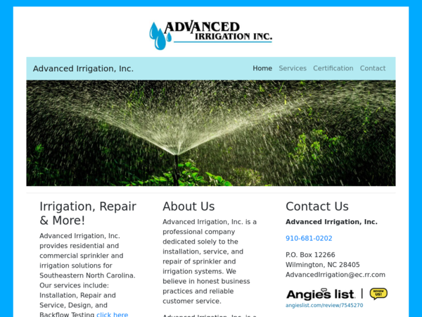Advanced Irrigation