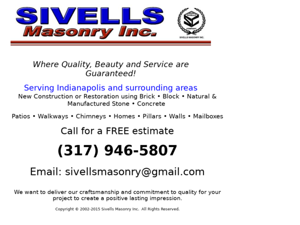Sivells Masonry Inc