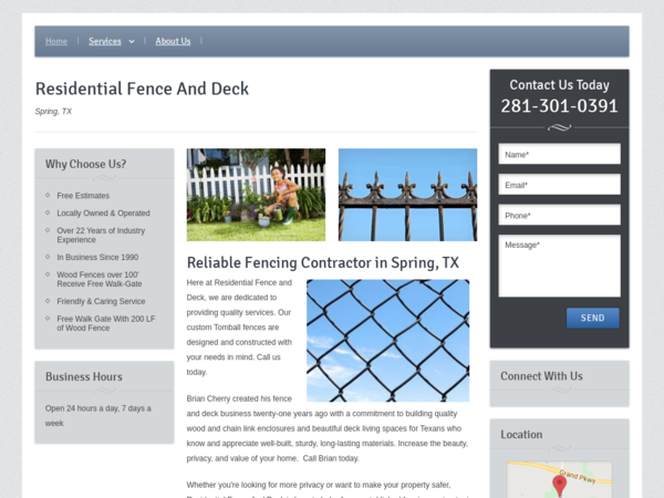 Residential Fence and Deck