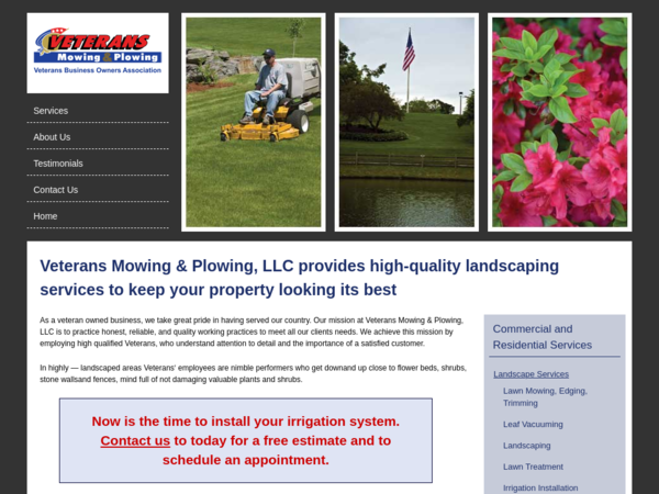 Veteran's Mowing & Plowing