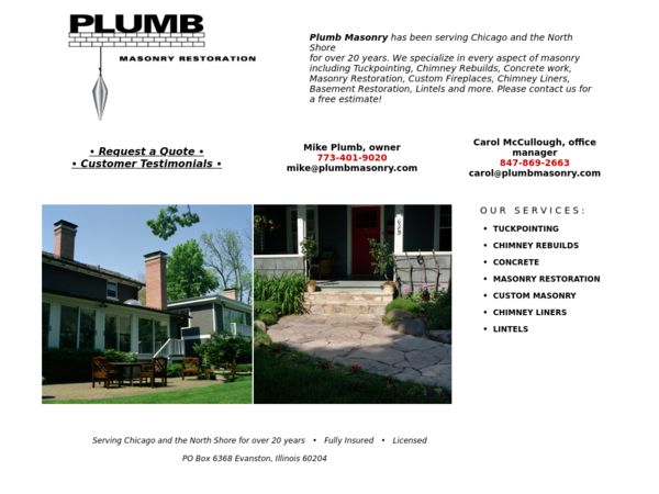 Plumb Masonry