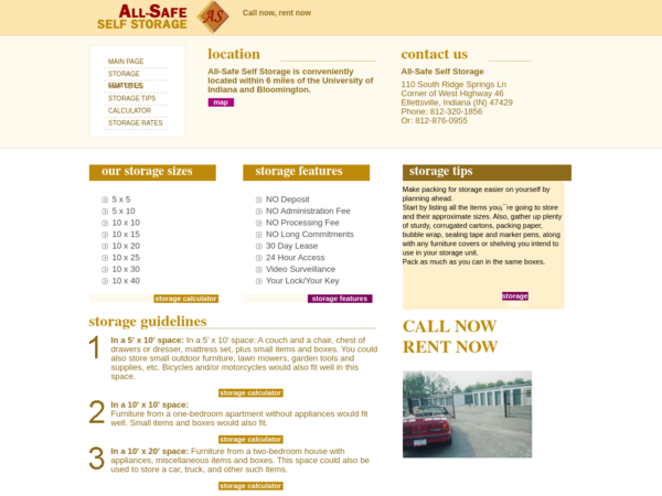 All Safe Self Storage LLC