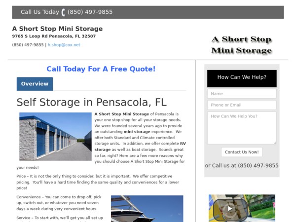 Short Stop Mini Storage