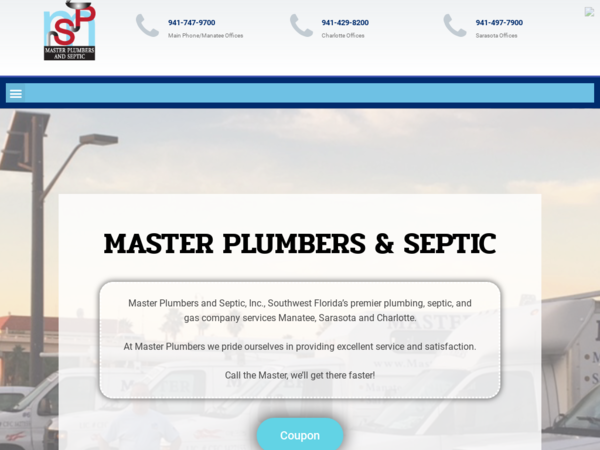 Master Plumbers & Septic Inc