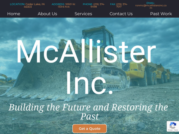 McAllister Excavating Inc