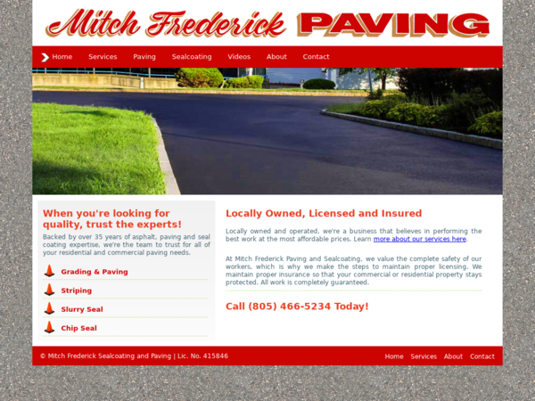 Frederick Mitch Sealcoating & Paving