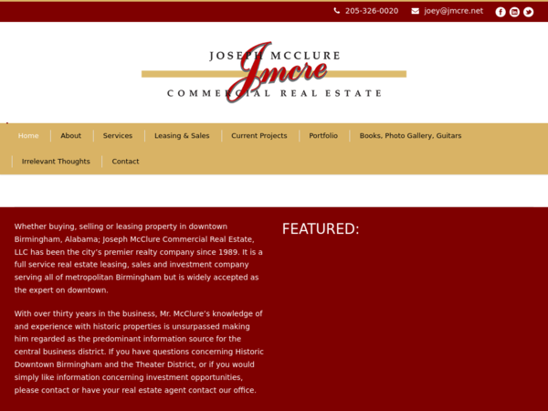 Joseph Mc Clure Real Estate Co