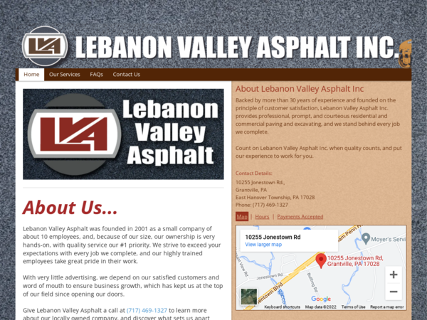 Lebanon Valley Asphalt Inc