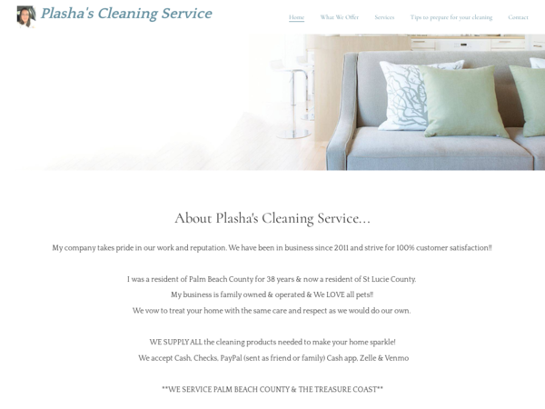 Plasha's Cleaning Service