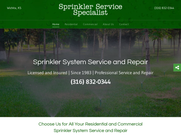 Sprinkler Service Specialist