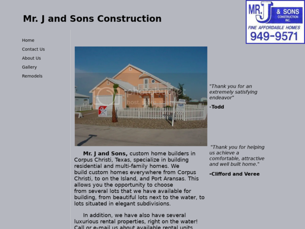 Mr. J and Sons Construction