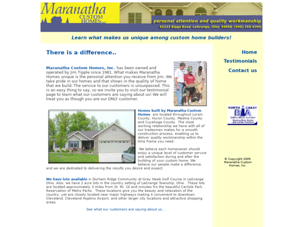 Maranatha Custom Homes Inc.