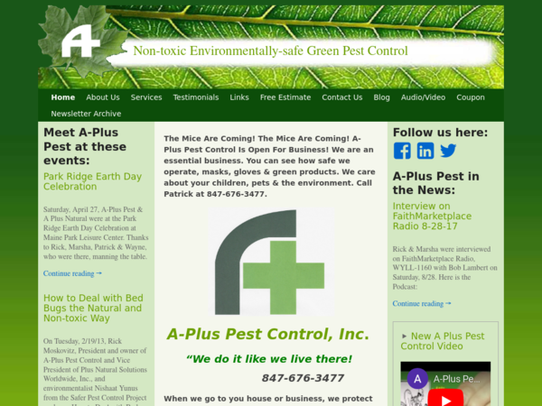A Plus Pest Control Inc