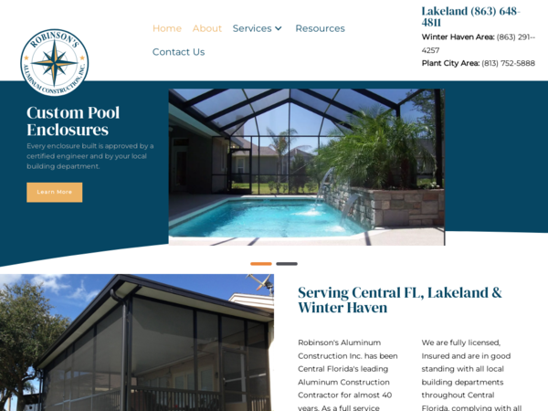 Robinson Aluminum Construction Inc