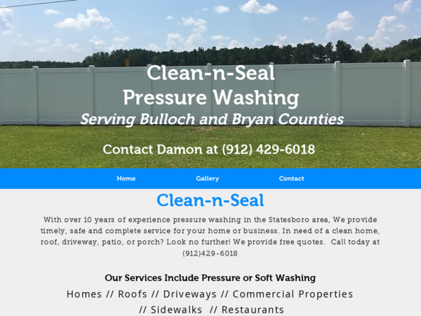 Clean-n-Seal Pressure Washing