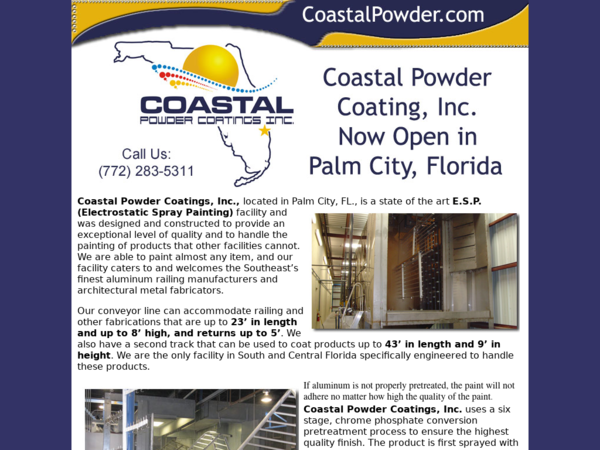 Coastal Powder Coatings Inc