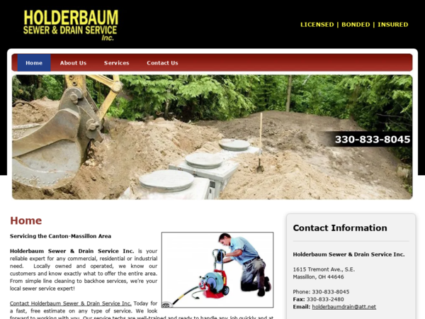 Holderbaum Sewer & Drain Service