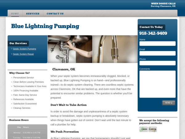 Blue Lightning Pumping