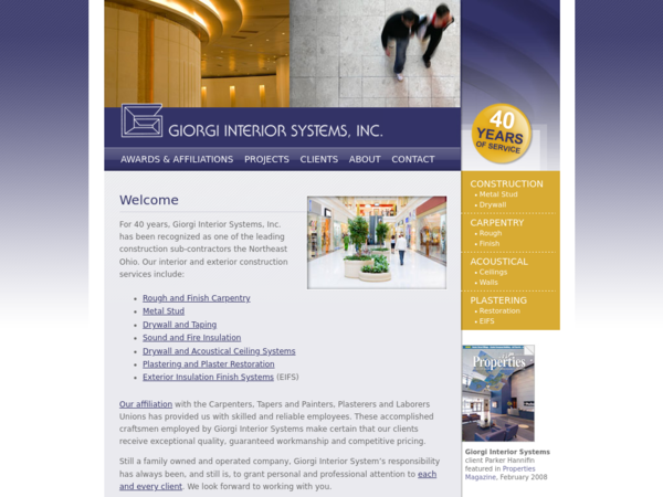 Giorgi Interior Systems Inc