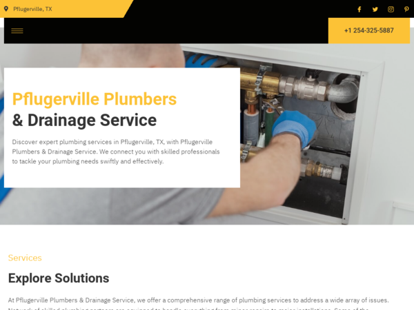 Pflugerville Plumbers & Drainage Service