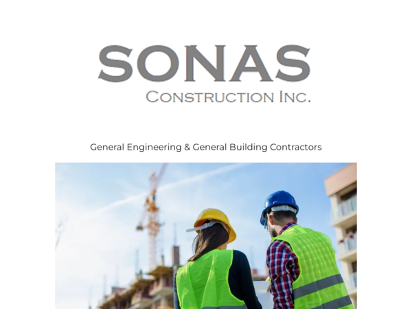 Sonas Construction Inc.