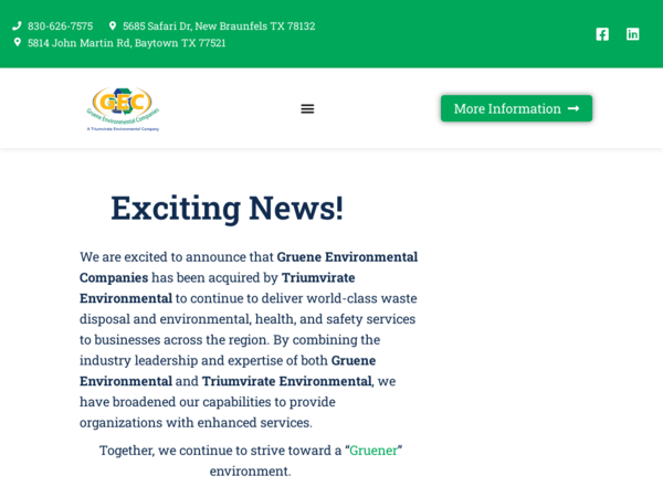 Gruene Environmental Companies