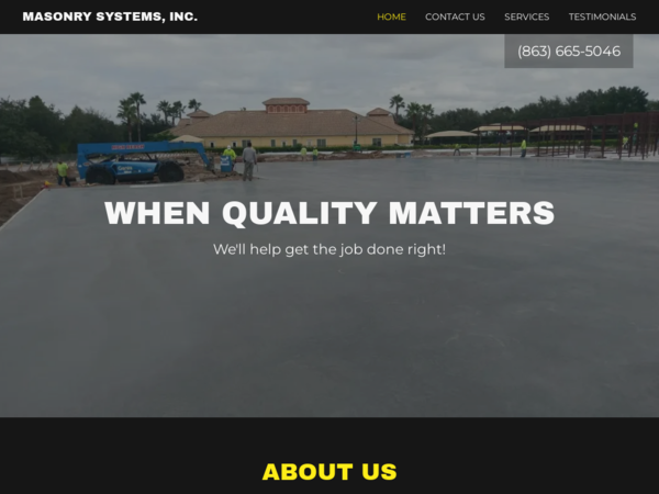 Masonry Systems