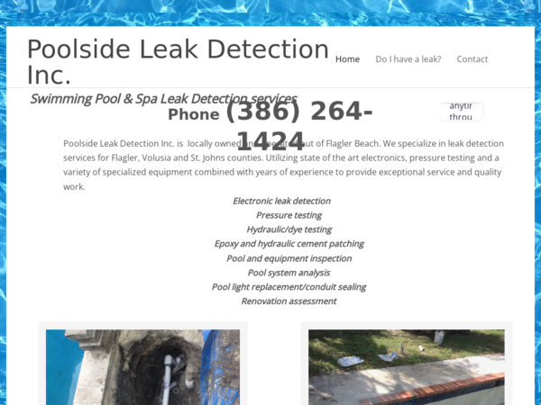 Poolside Leak Detection Incorporated