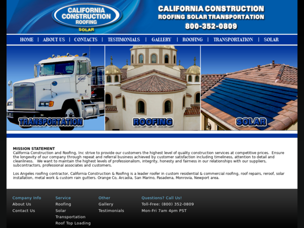 California Construction & Roofing
