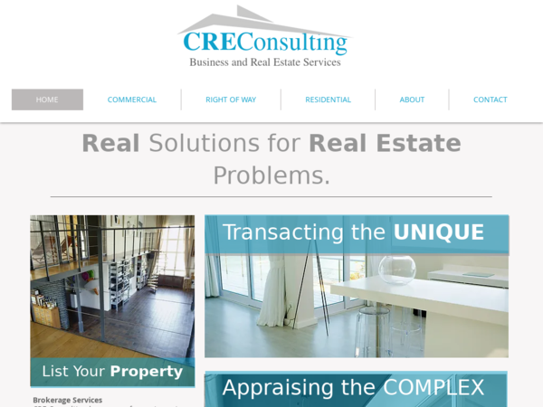 CRE Consulting (Real Estate Sales and Appraising)