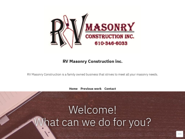 R V Masonry Construction Inc