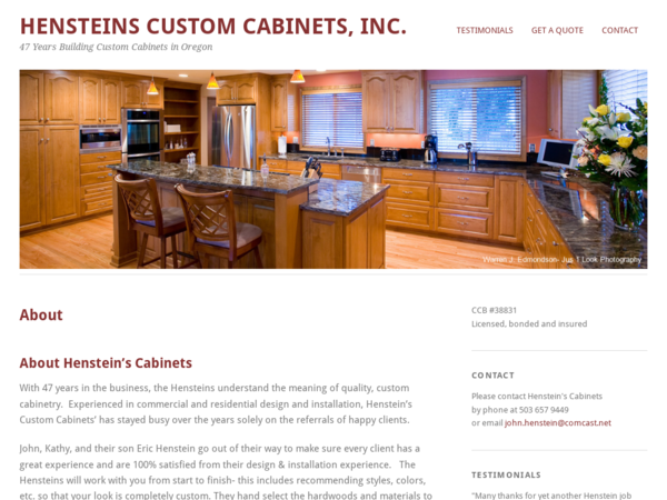 Henstein's Custom Cabinets