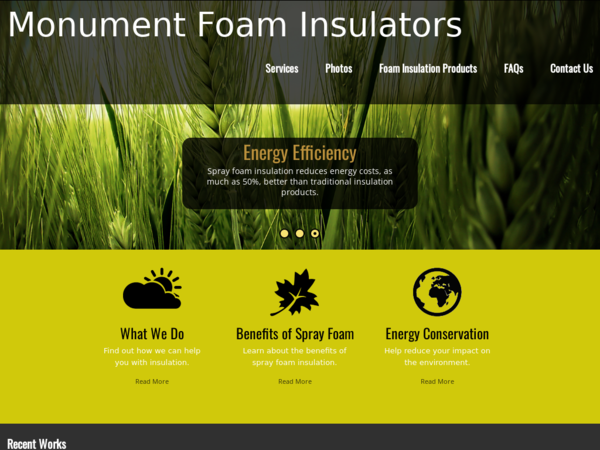 Monument Foam Insulators