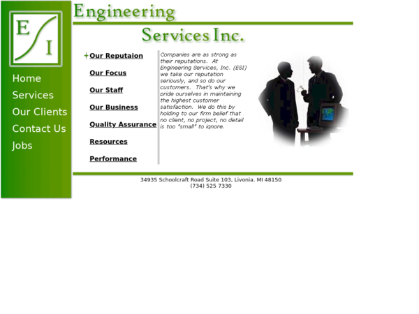 Esi: Engineering Services Inc. Livonia