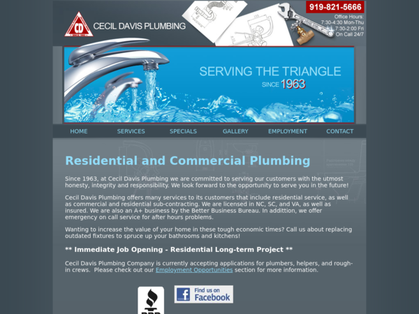 Cecil Davis Plumbing Inc