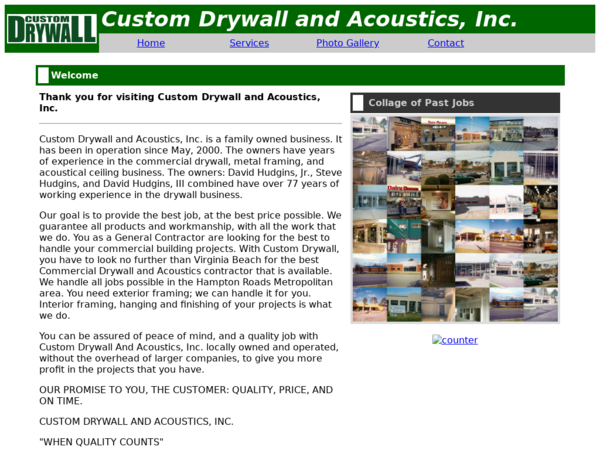 Custom Drywall & Acoustics Inc