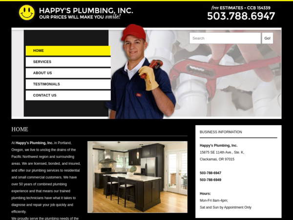 Happy's Plumbing Inc