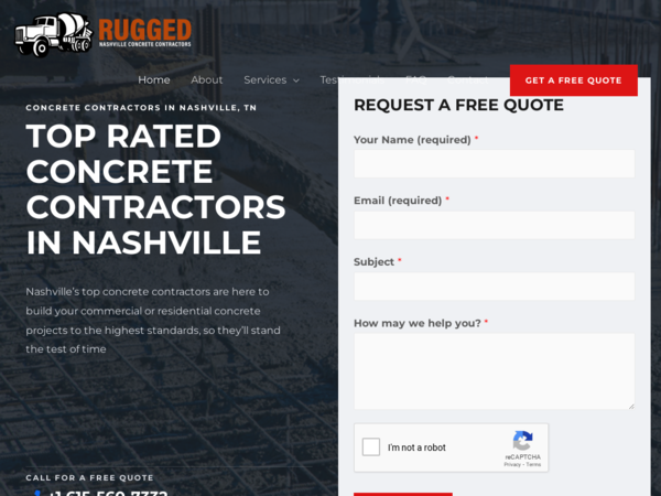 Rugged Nashville Concrete Contractors