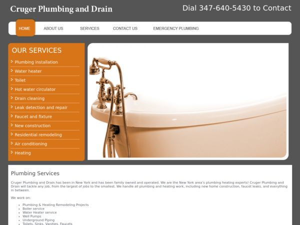 Cruger Plumbing and Drain.