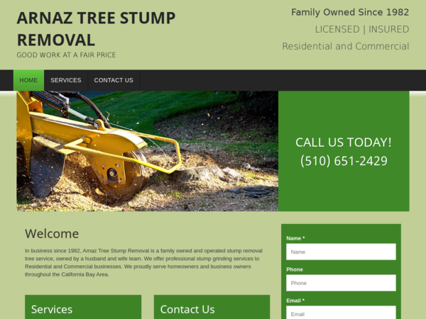 Arnaz Tree Stump Removal