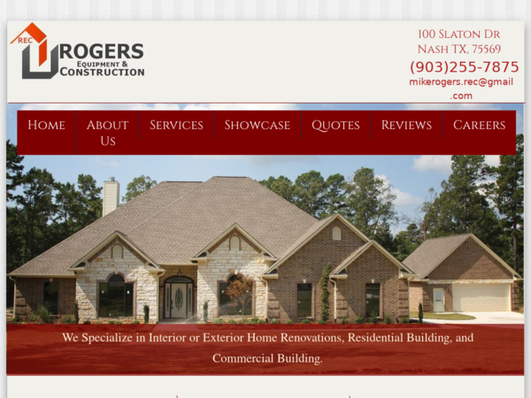 Rogers Equipment & Construction Home