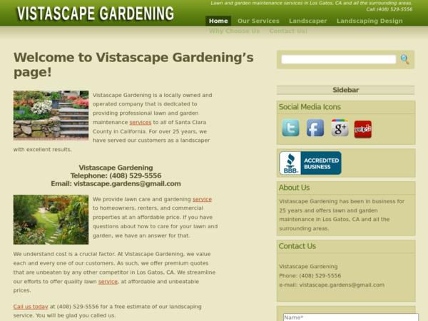 Vistascape Gardening