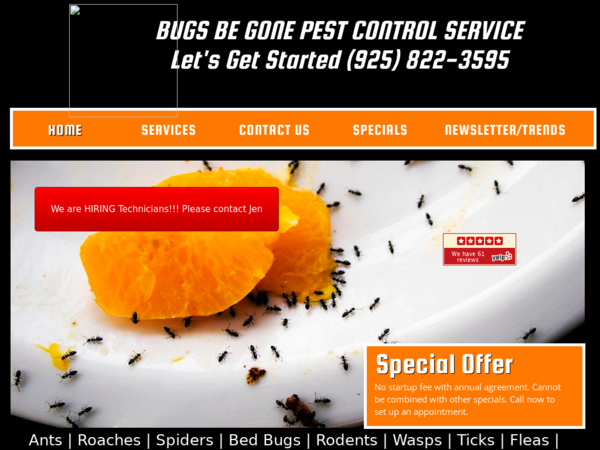 Bugs Be Gone Pest Control Management
