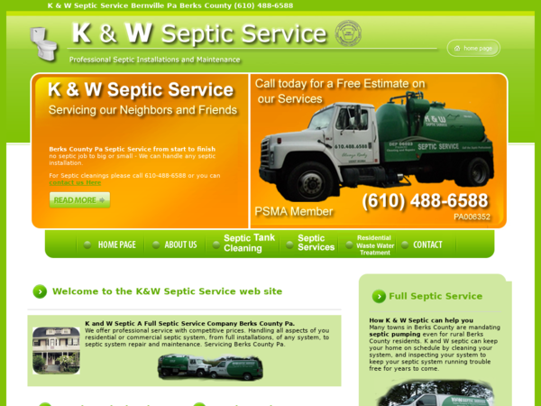 K&W Septic Service and Septic Cleaing