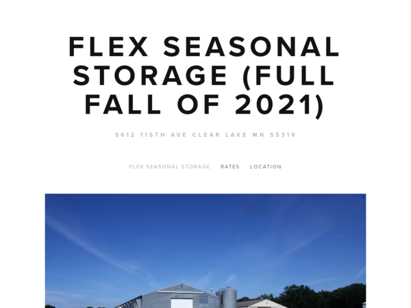 Flex Seasonal Storage