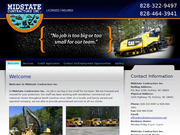 Midstate Contractors Inc.
