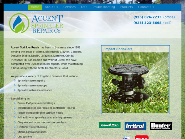 Accent Sprinklers Repair
