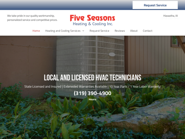 Five Seasons Heating & Cooling Inc.